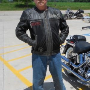 Men's Knuck Patch Mesh & Leather Jacket